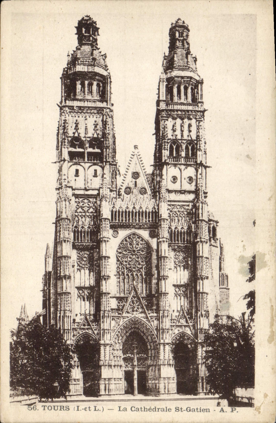 CPA Tours La Cathedrale St Gatien 