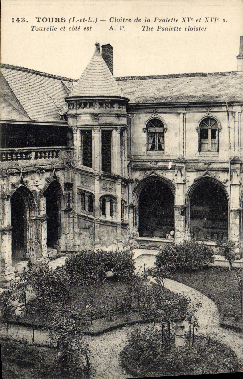 CPA Tours Cloitre de la Psalette XV et XVI Tourelle et cote est
