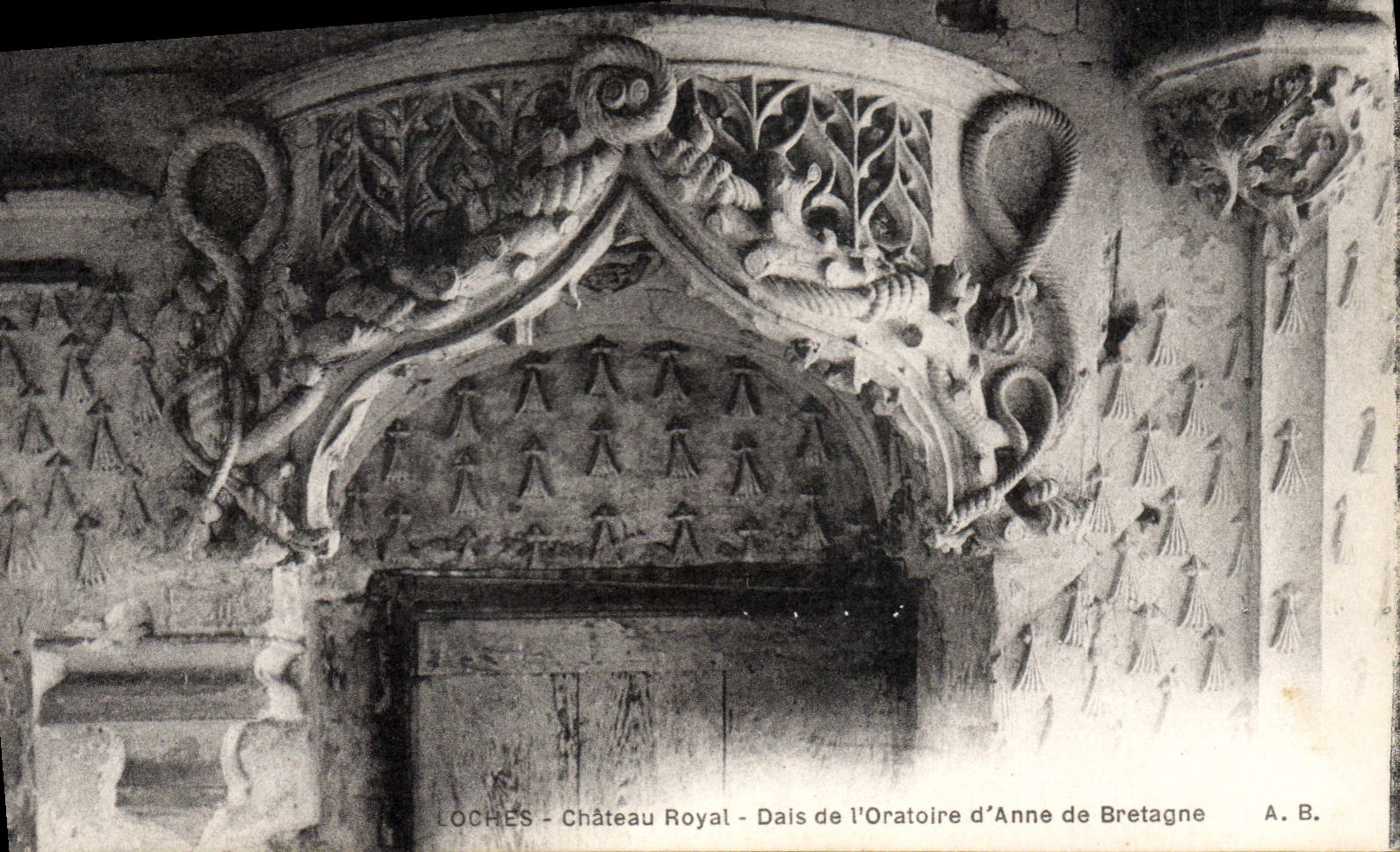 CPA Loches Chateau Royal Dais de l'Oratoire d'Anne de Bretagne