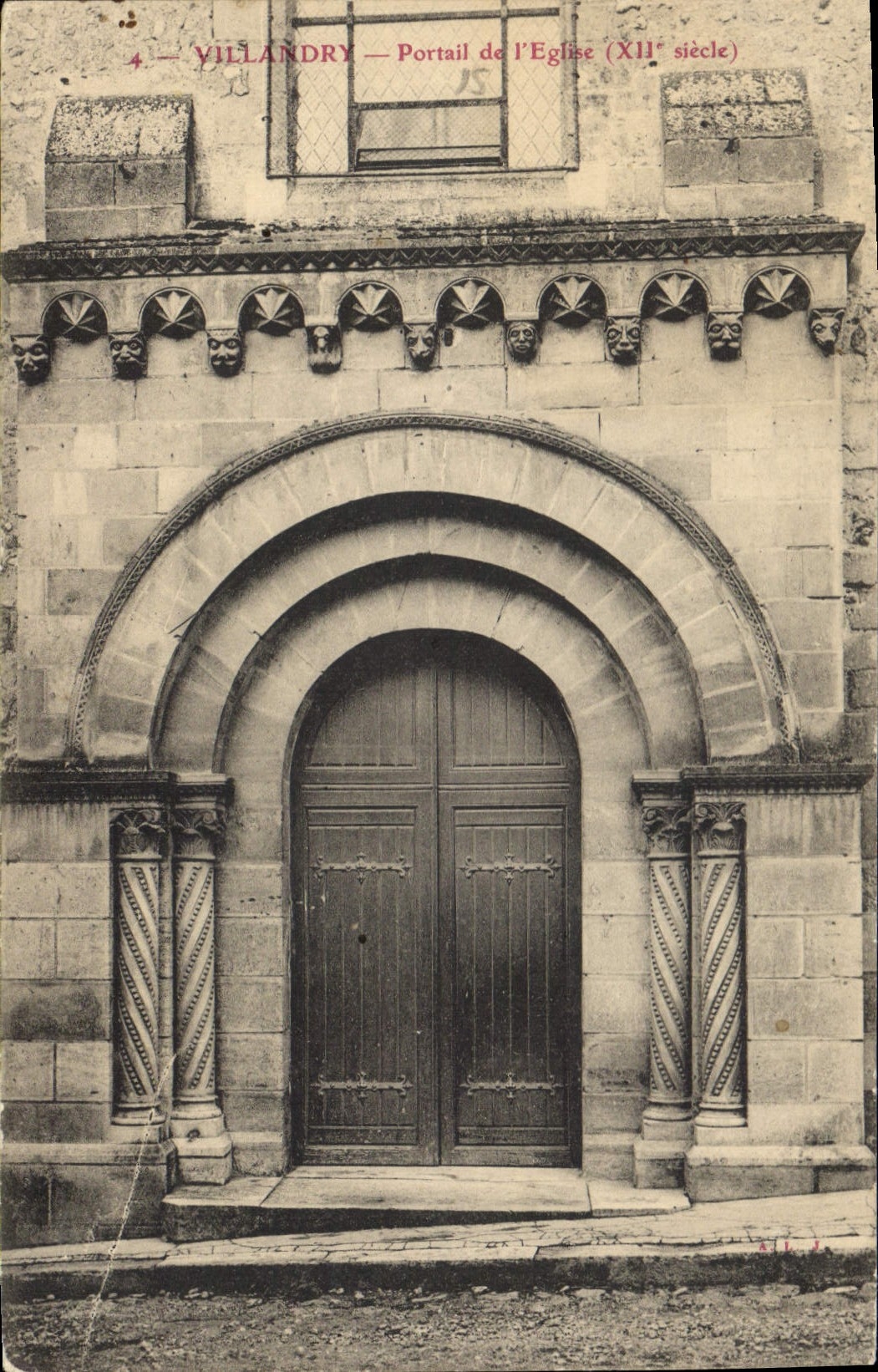 CPA Villandry Portail de l'Eglise 