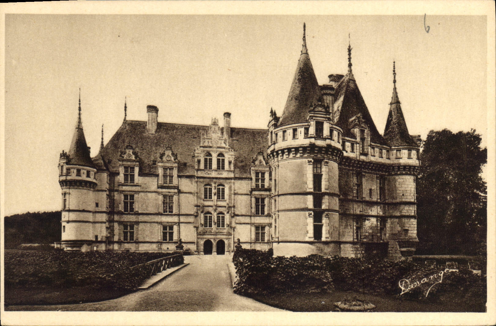 CPA Azay le Rideau Le Chateau Facade Nord 