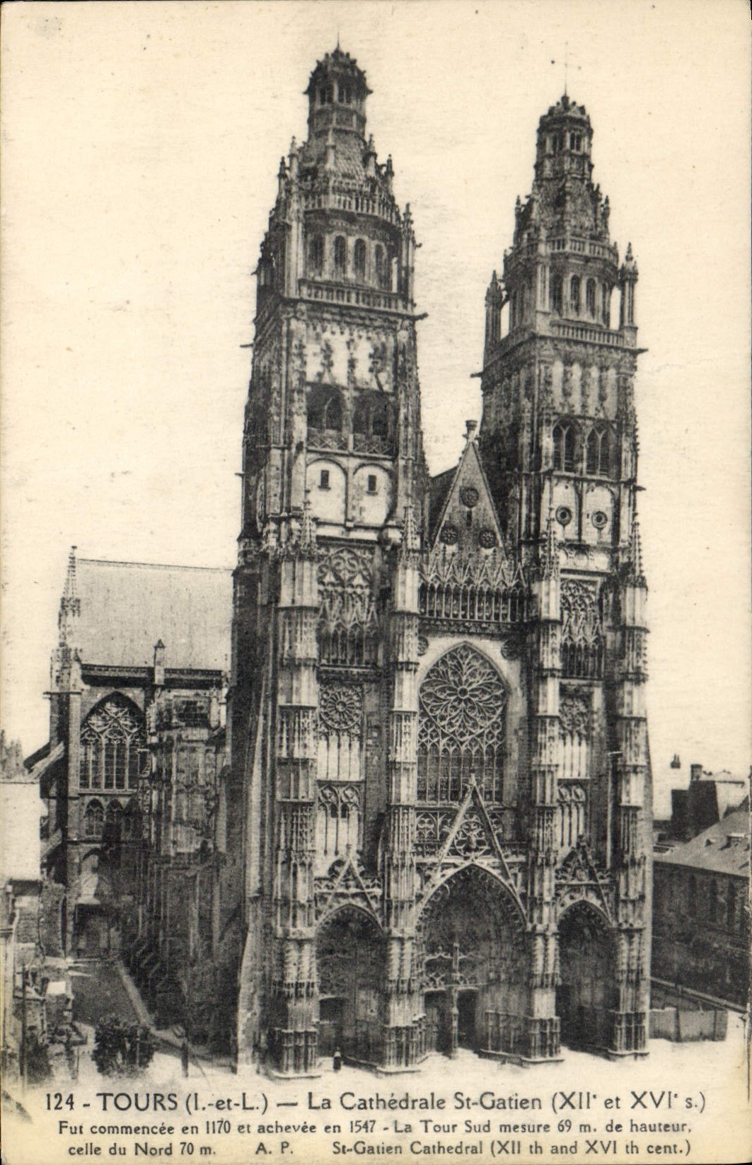 CPA Tours La Cathedrale St Gatien 