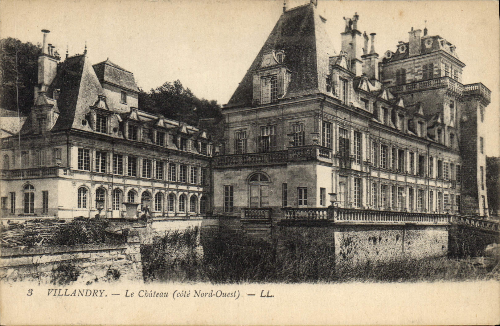 CPA Villandry Le Chateau cote Nord Ouest