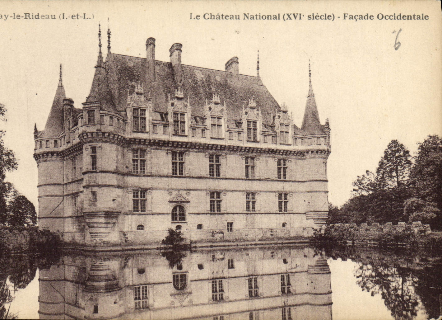 CPA Azay le Rideau Le Chateau National Facade Occidentale