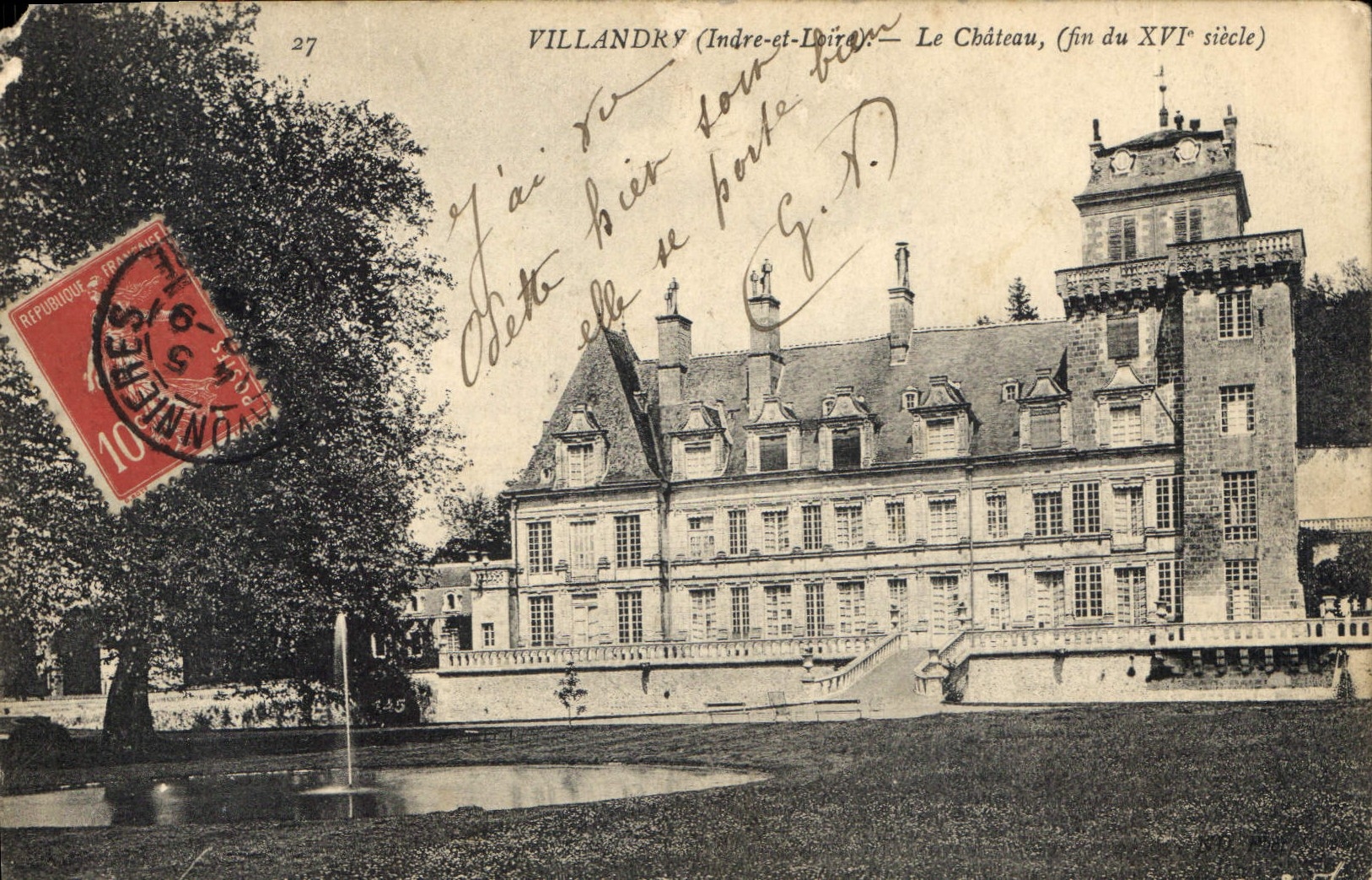 CPA Villandry Indre et Loire Le Chateau 