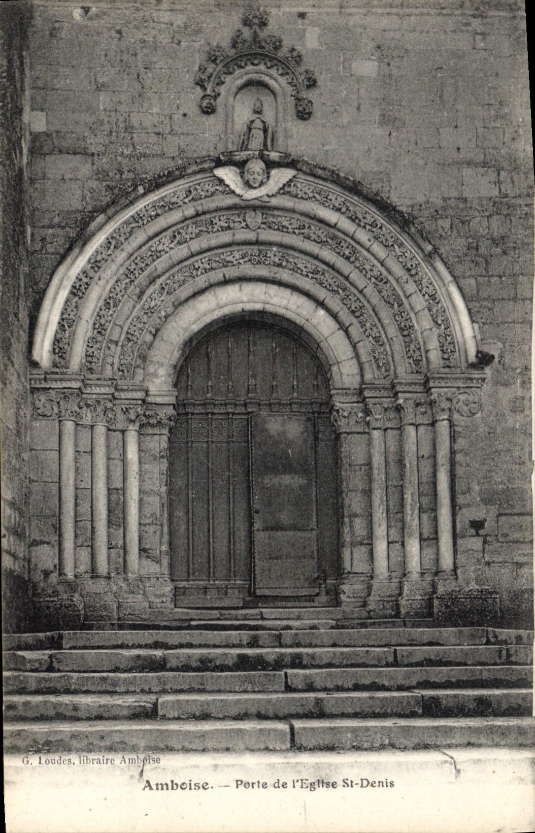 CPA Amboise Porte de l'Eglise St Denis 