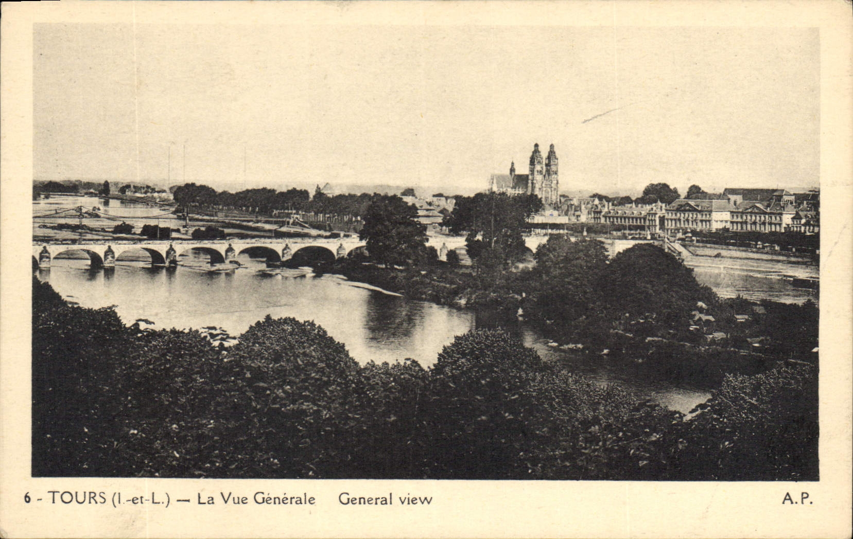 CPA Tours La Vue Generale 