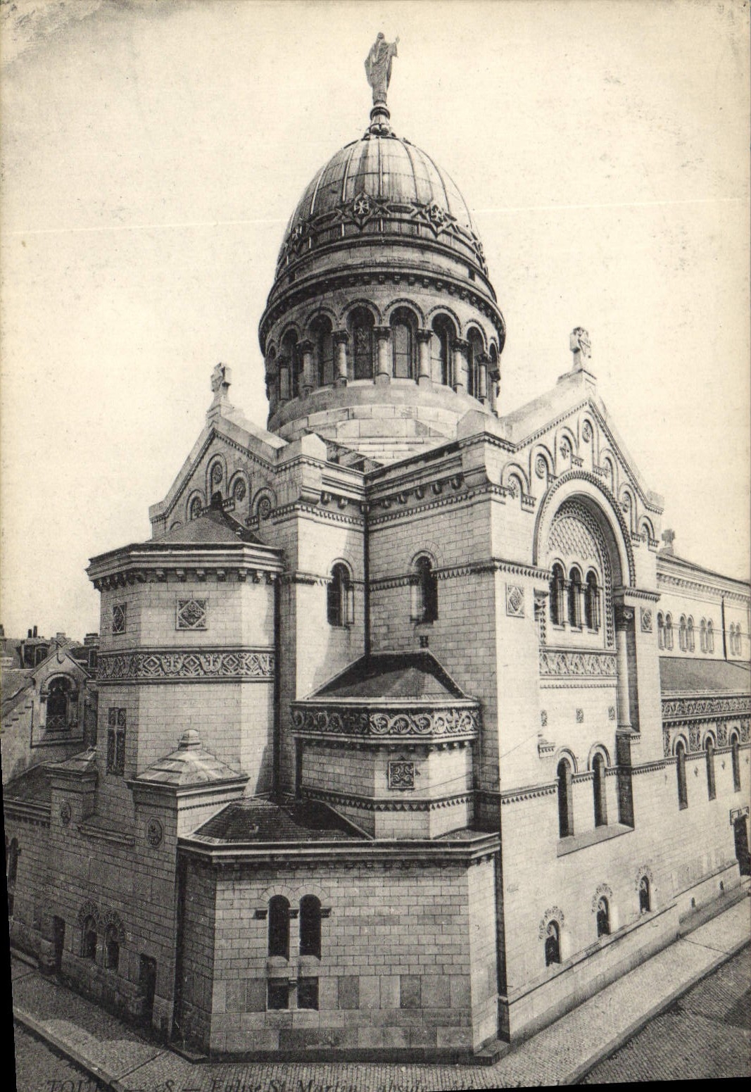 CPA Tours Eglise St Martin 