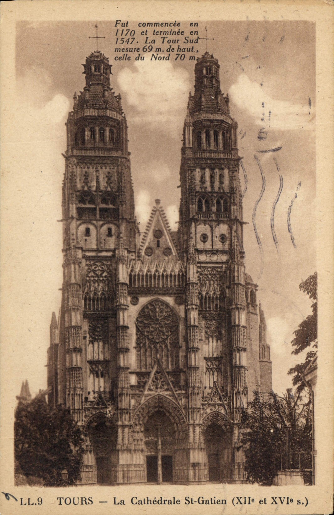CPA Tours La Cathedrale St Gatien 