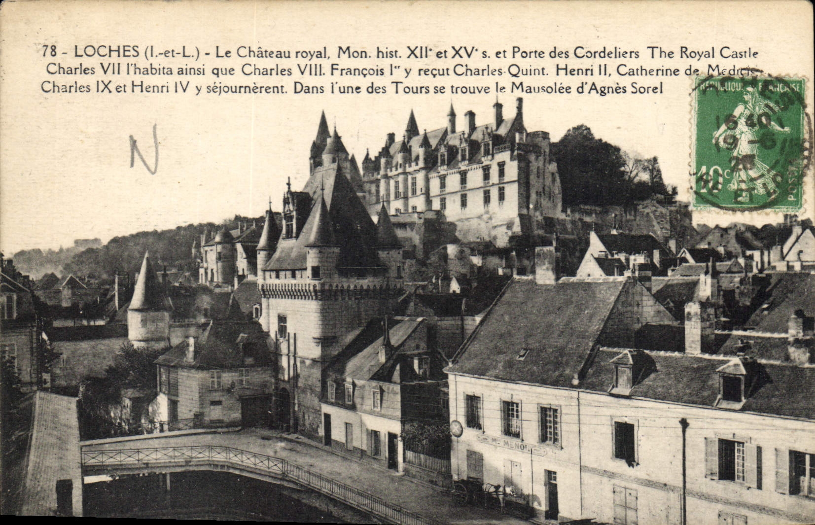 CPA Loches Le Chateau Royal Porte des Cordeliers