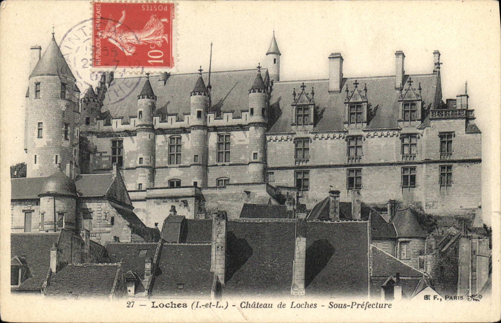 CPA Loches Chateau de Locheas Sous Prefecture