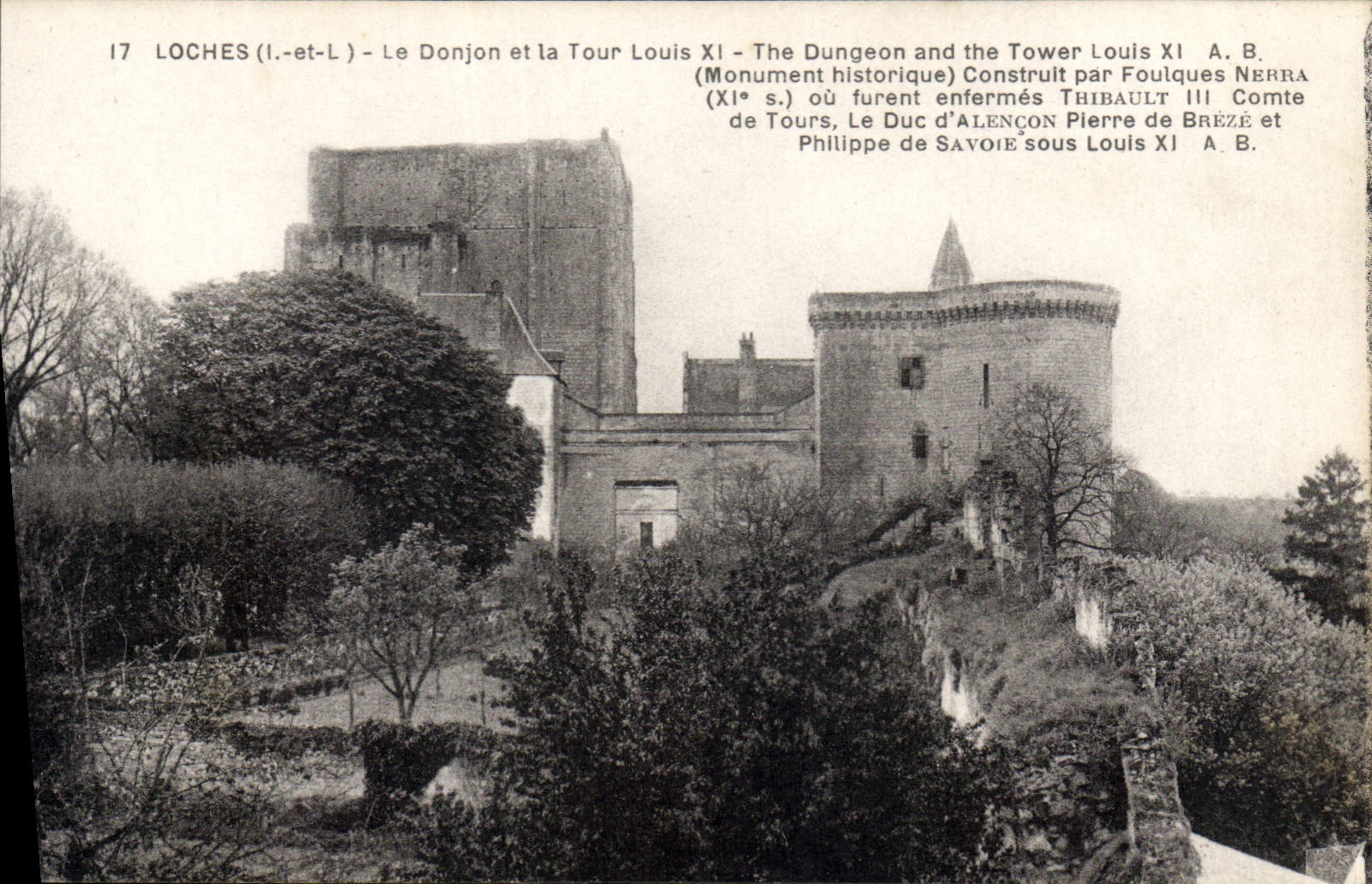 CPA Loches Le Donjon et la Tour Louis XI