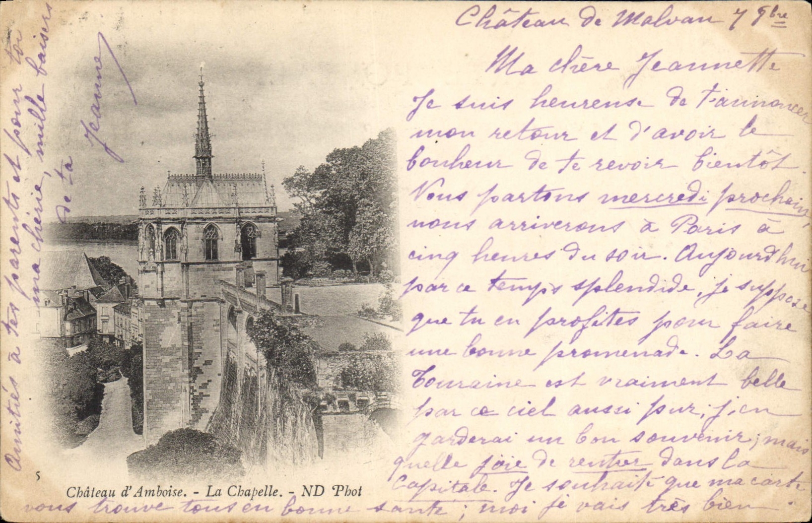 CPA Chateau d'Amboise La Chapelle 