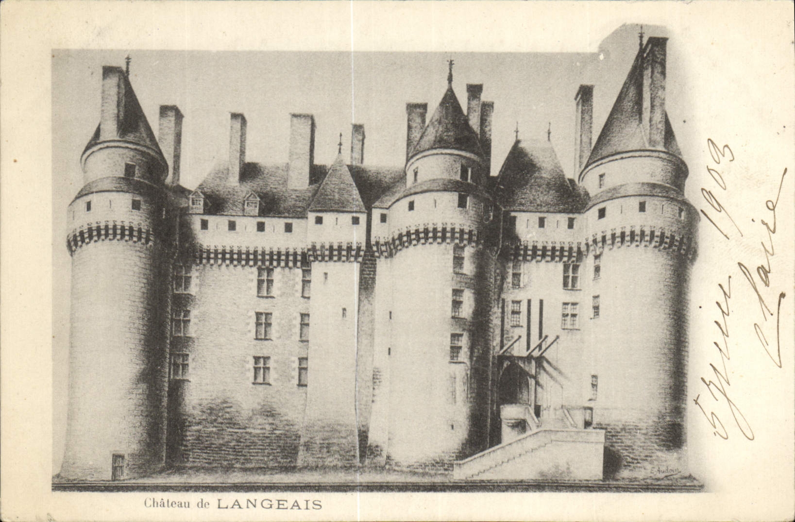 CPA Chateau de Langeais 