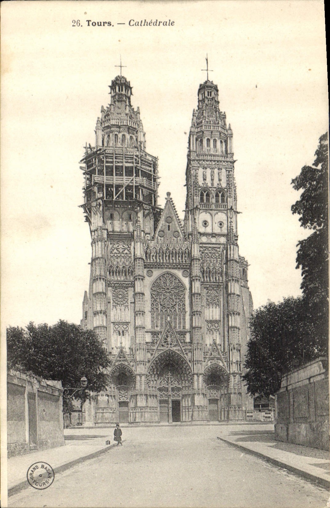 CPA Tours Cathedrale 