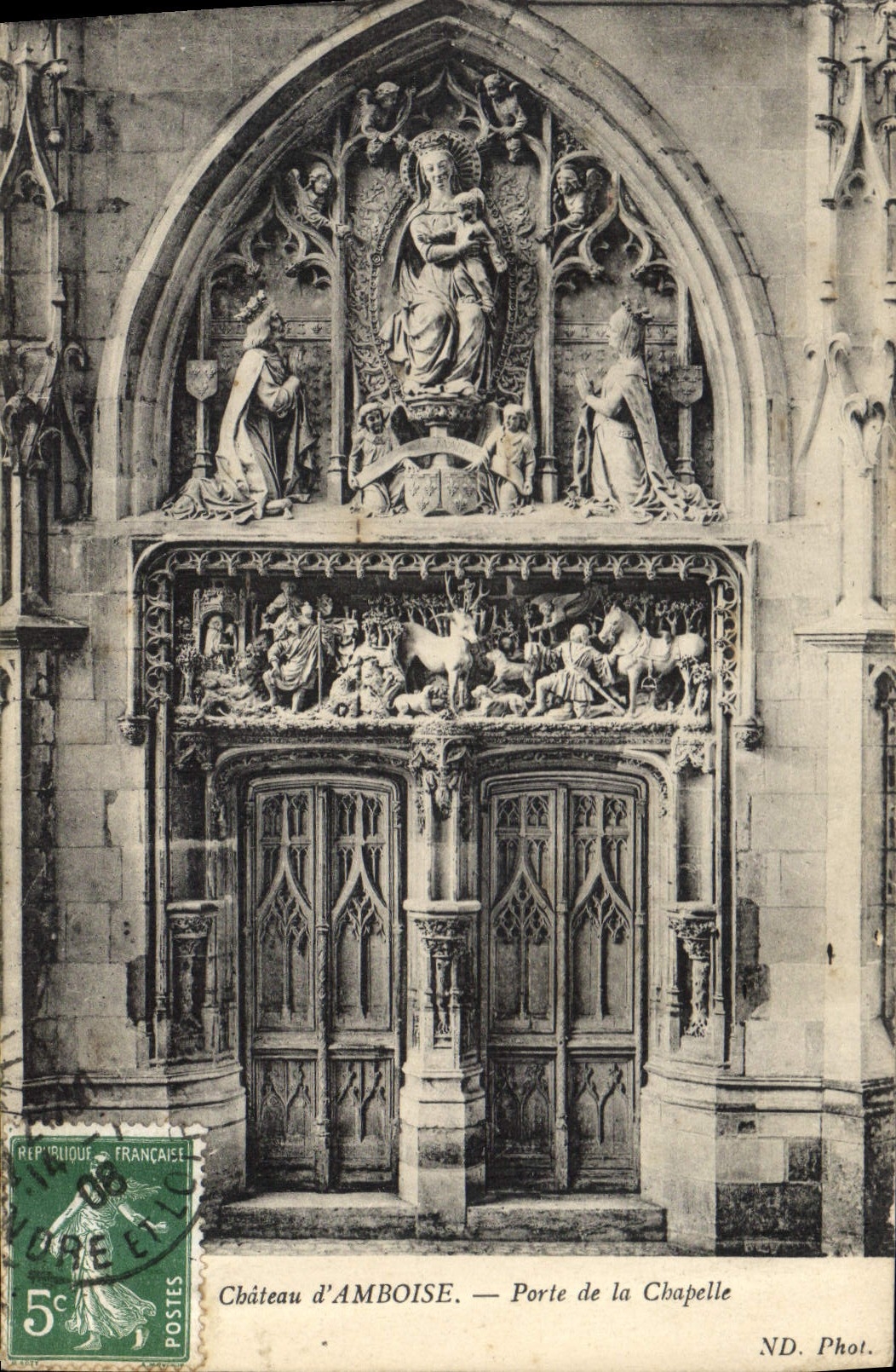 CPA Chateau d'Amboise Porte de la Chapelle 