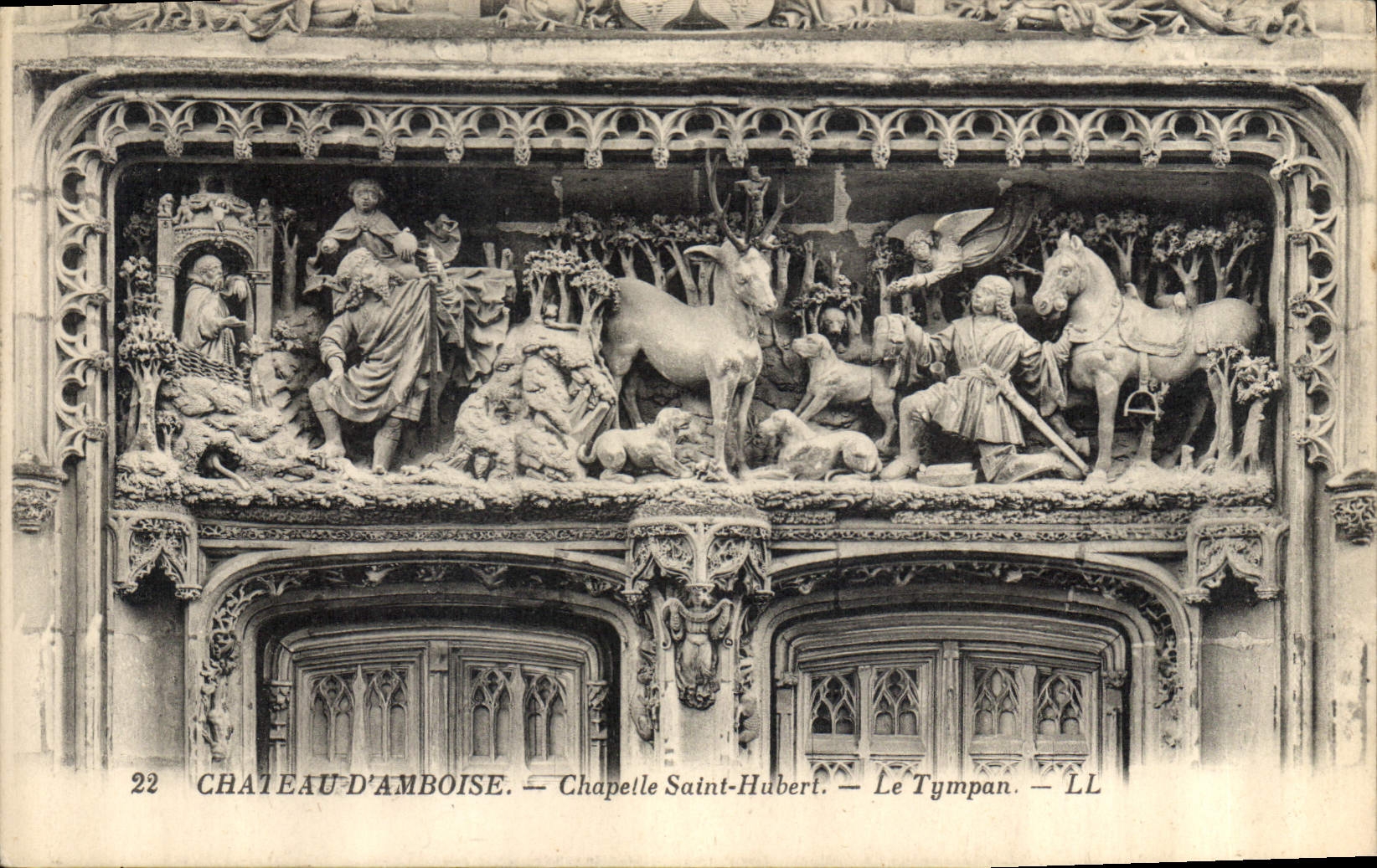 CPA Chateau d'Amboise Chapelle Saint Hubert Le Tympan 