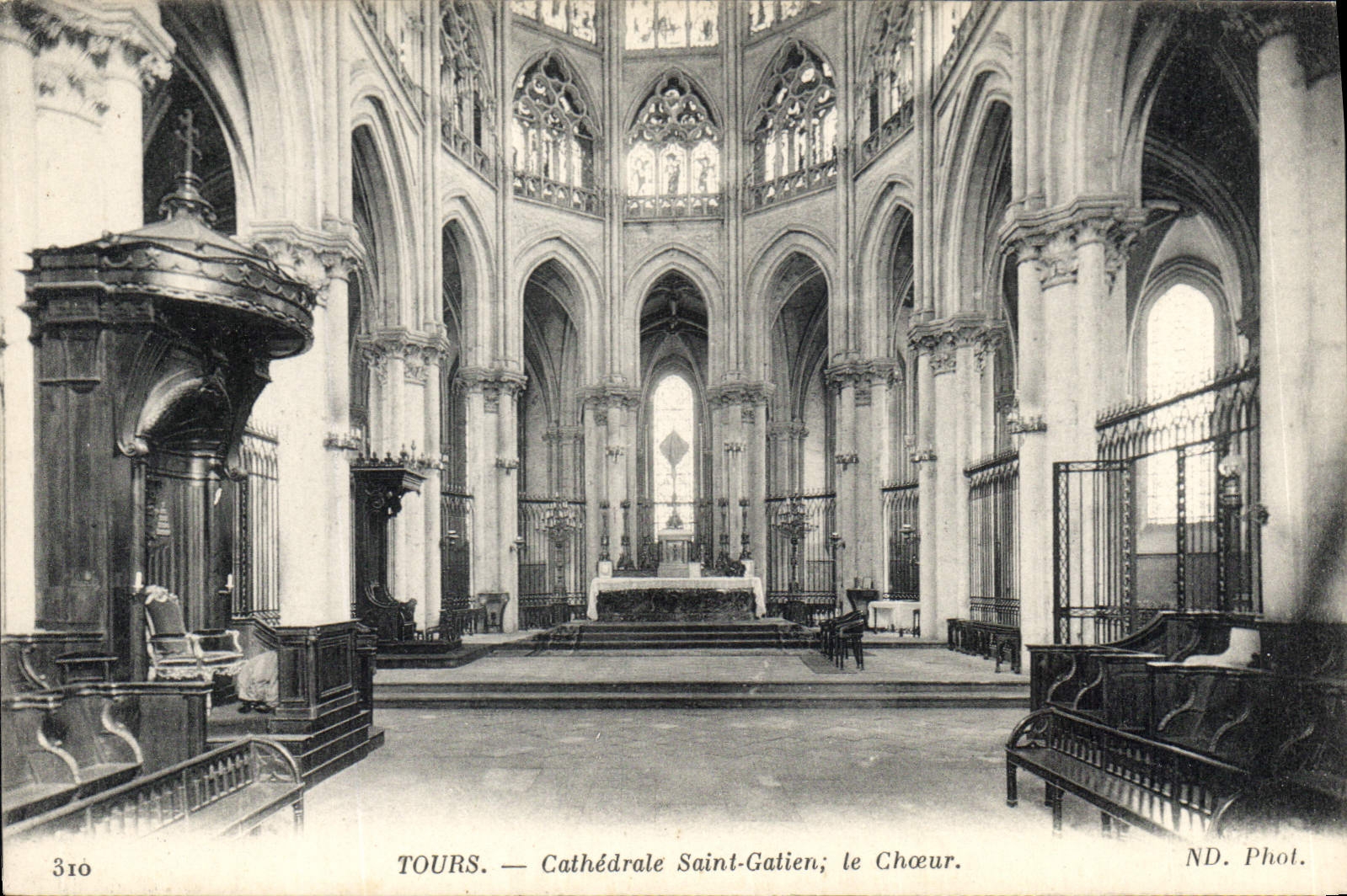 CPA Tours Cathedrale Saint Gatien le Choeur