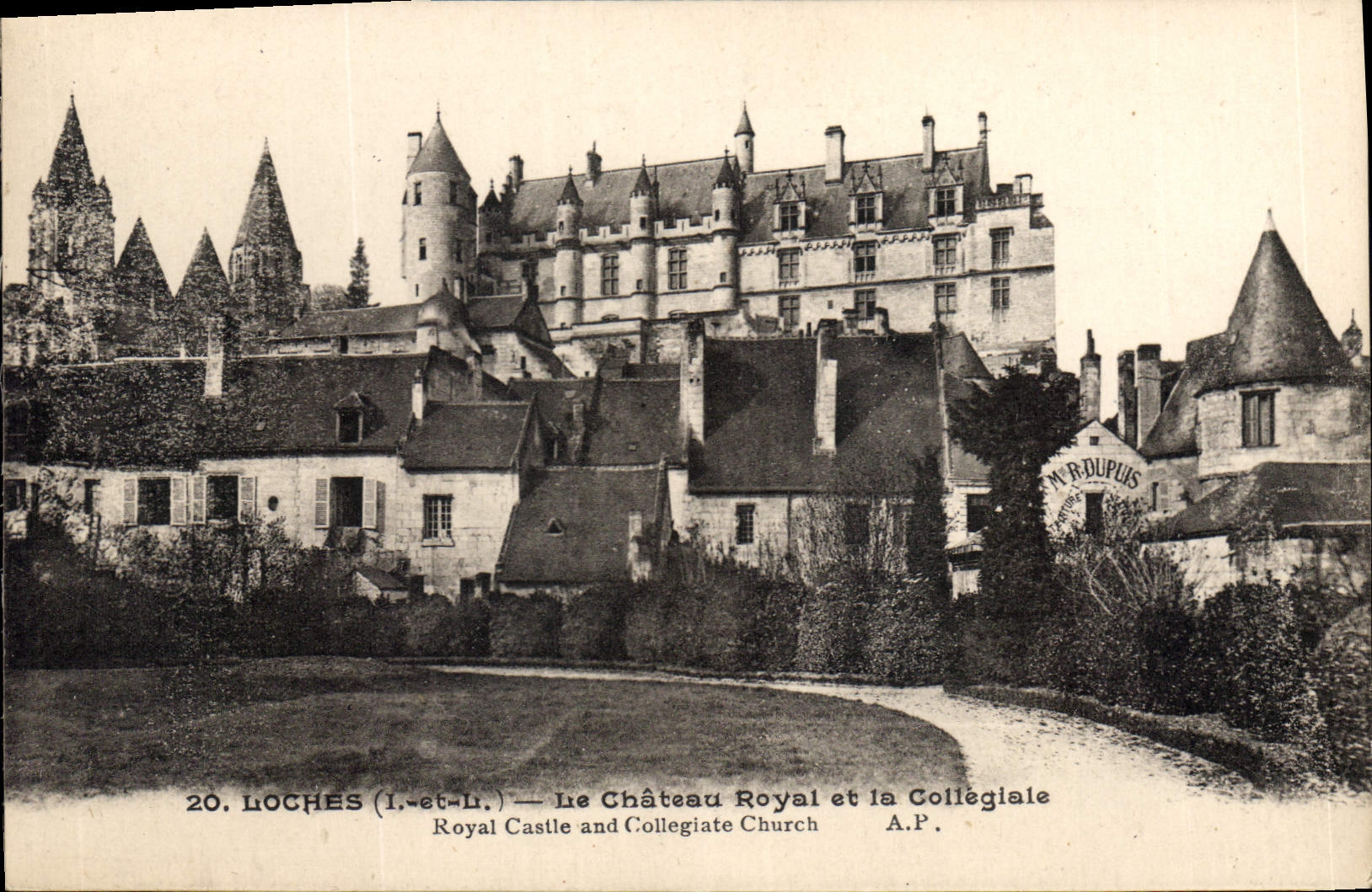CPA Loches L et L Le Chateau Royal et la Collegiale