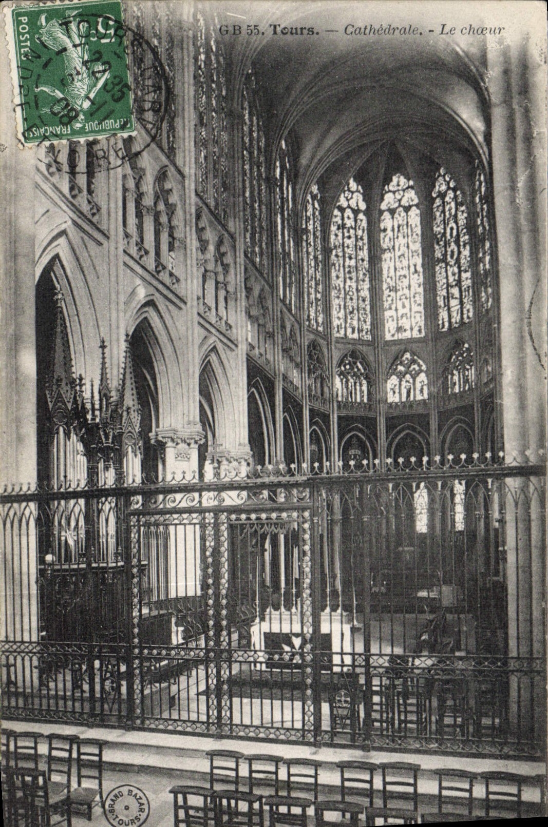 CPA Tours Cathedrale le Choeur 