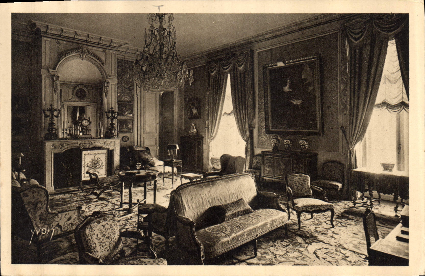CPA Chateau de Valencay Salon Bleu 