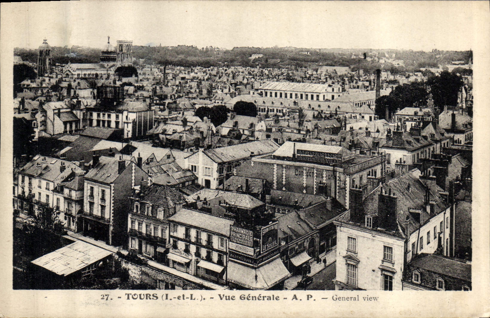 CPA Tours I et L vue generale 