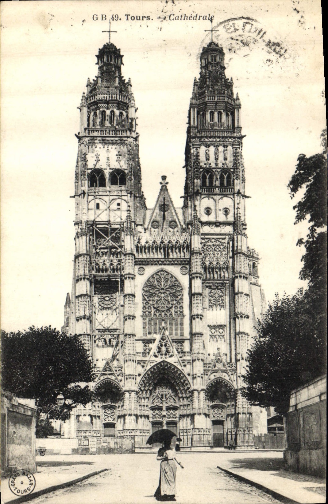 CPA Tours Cathedrale 