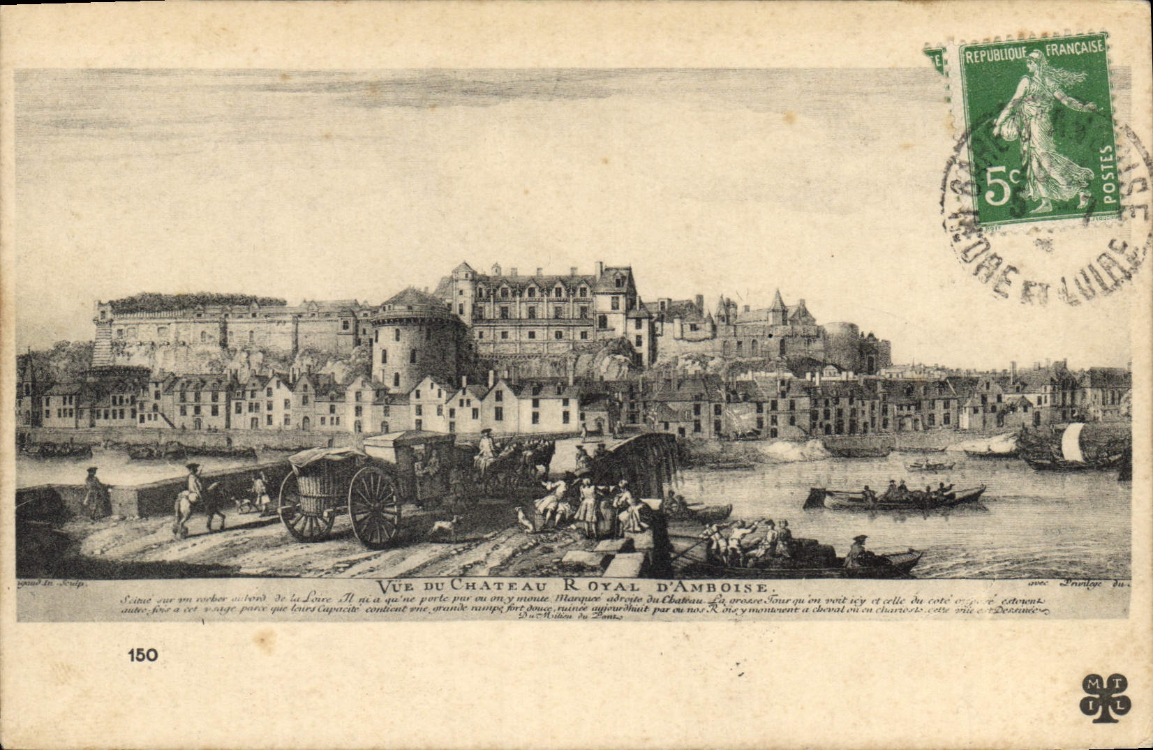 CPA Vue du Chateau Royal d'Amboise 