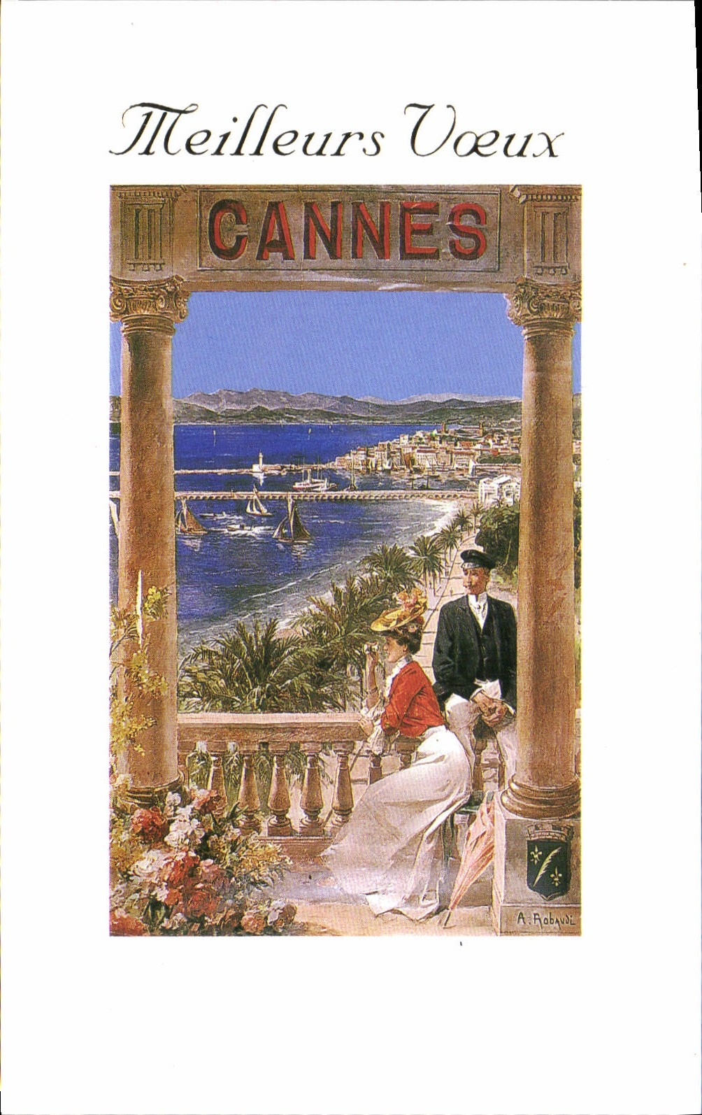 CPM Meilleurs Voeux Cannes 