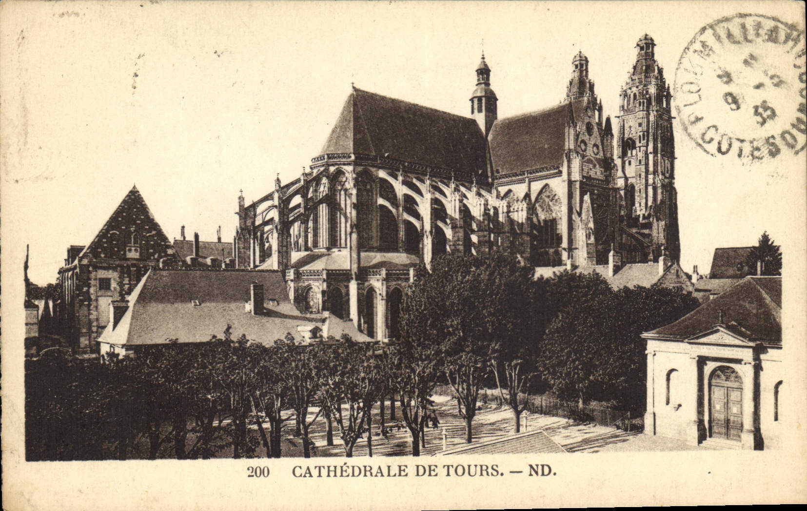 CPA Cathedrale de Tours 