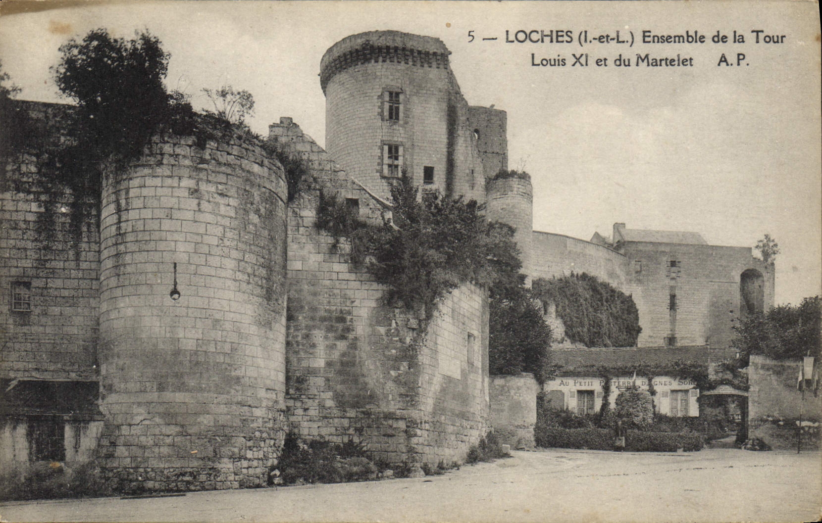 CPA Loches I et L Ensemble de la Tour Louis XI et du Martelet
