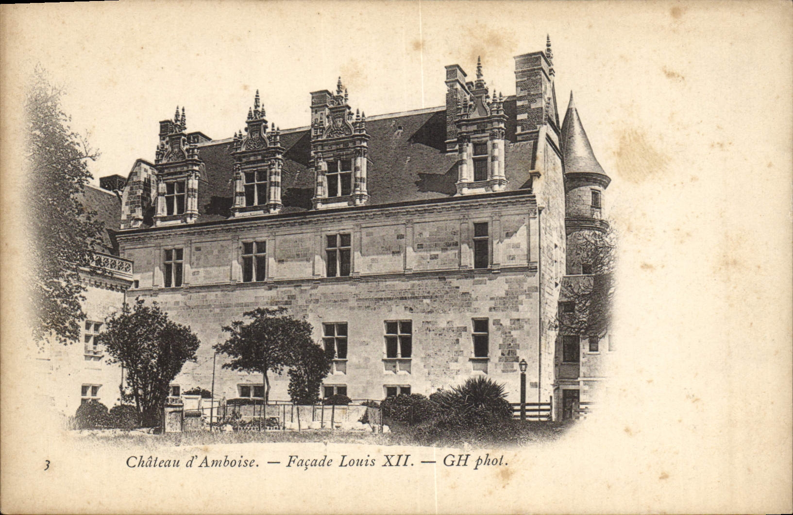 CPA Chateau d'Amboise Facade Louis XII 