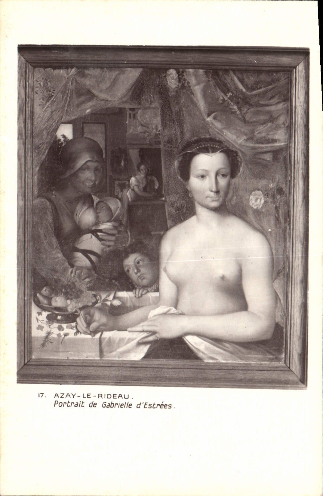 CPA Azay le Rideau Portail de Gabrielle d'Estrees 