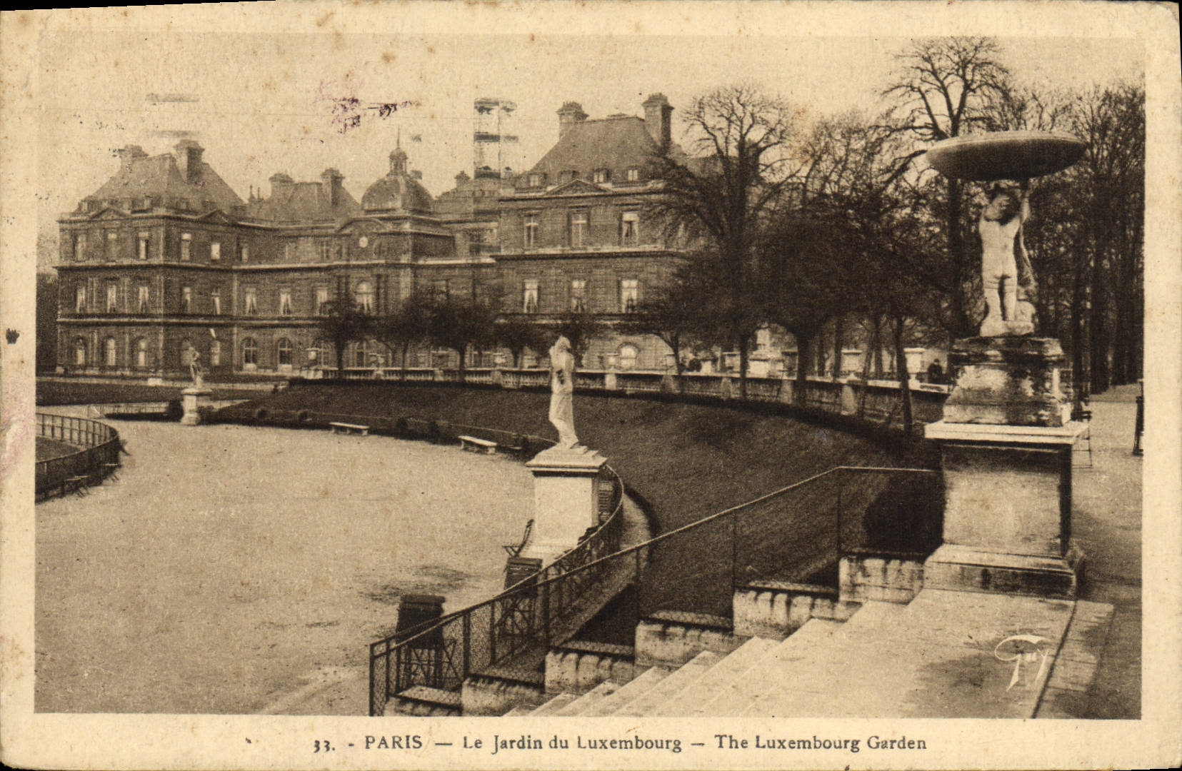 CPA Paris le Jardin du Luxembourg 