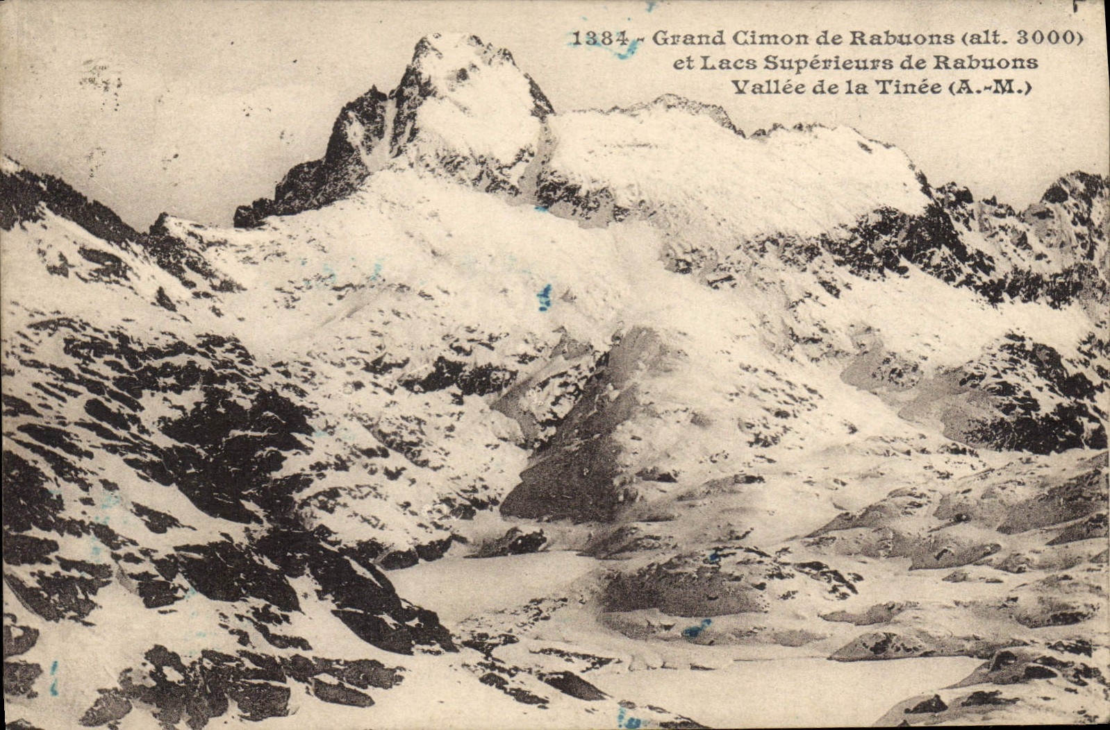 CPA Grand Cimon de Rabuons et Lacs Superieurs de Rabuons Ballee de la Tinee A M 