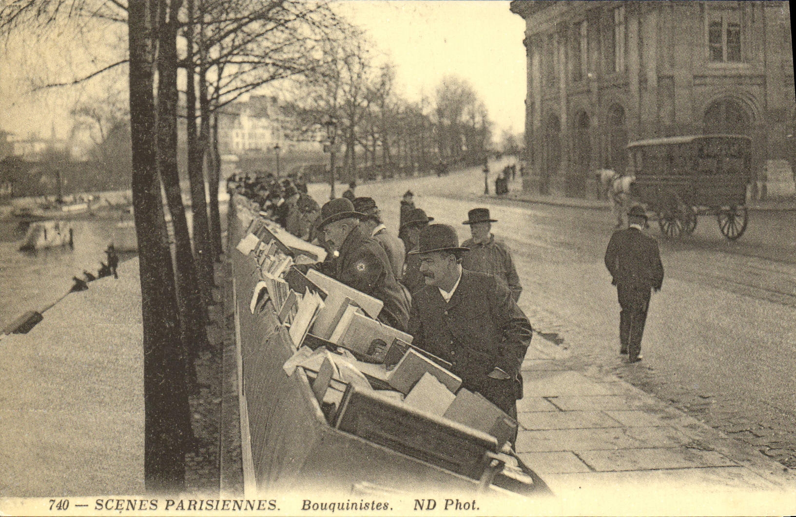 REPRO Scenes Parisienne Bouquinistes 