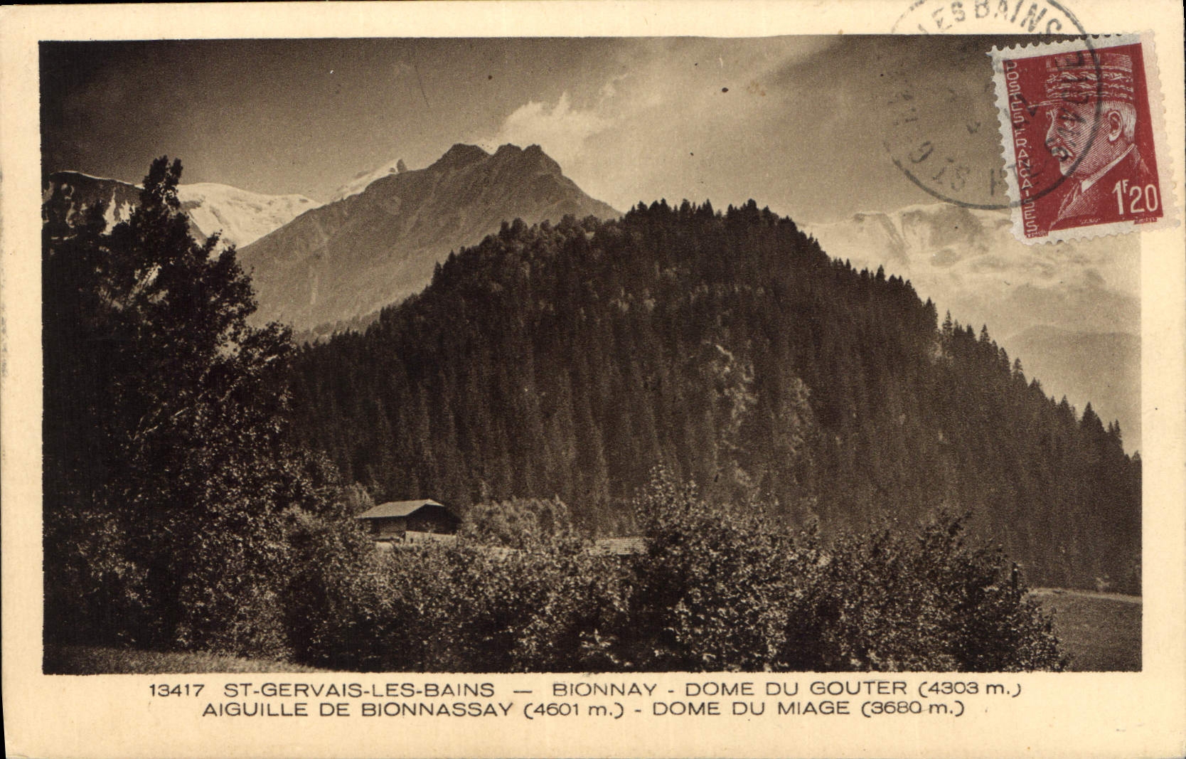CPA St Gervais les Bains Bionnay Dome du Gouter Aiguille de Bionnassay Dome du Miage
