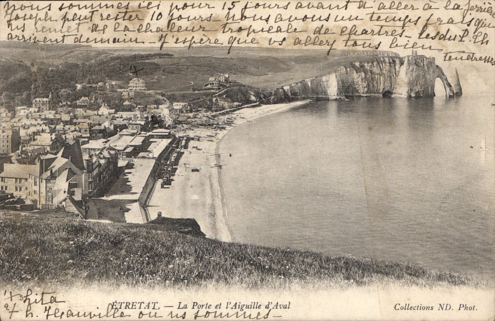 CPA Etretat La Porte et l'Aiguille d'Aval