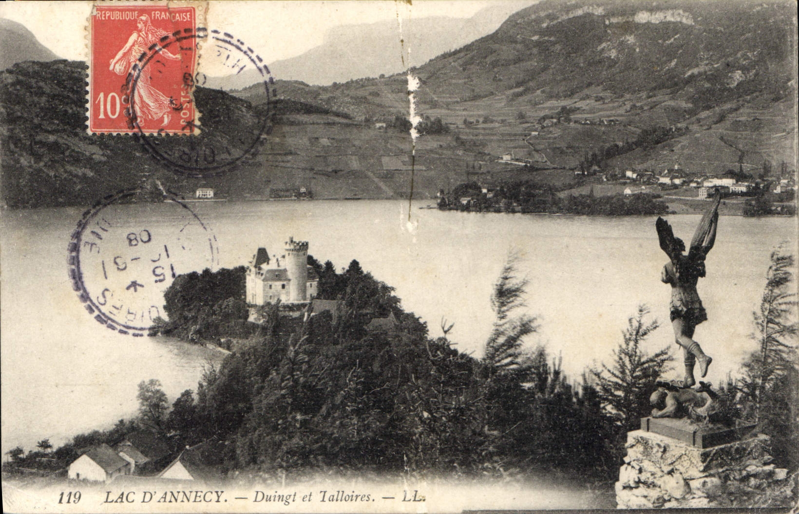 CPA Lac d'Annecy Duingt et Talloires