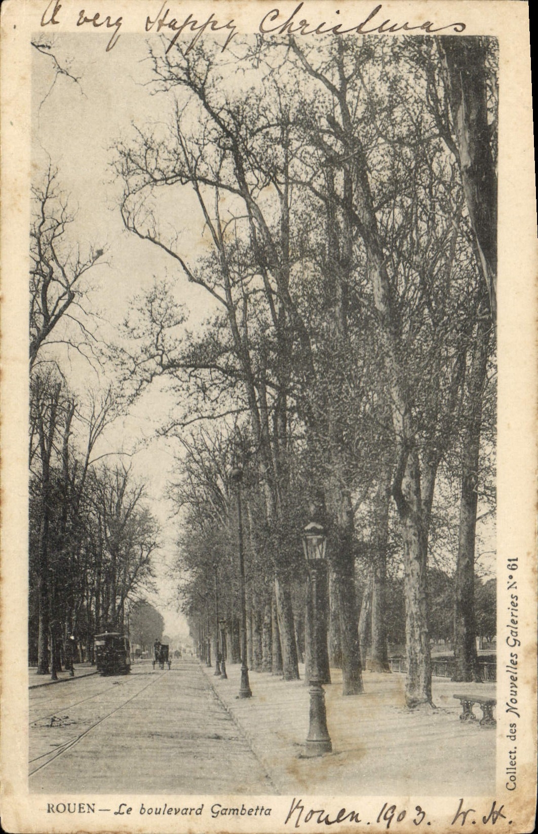 CPA Rouen Le Boulevard Gambetta 