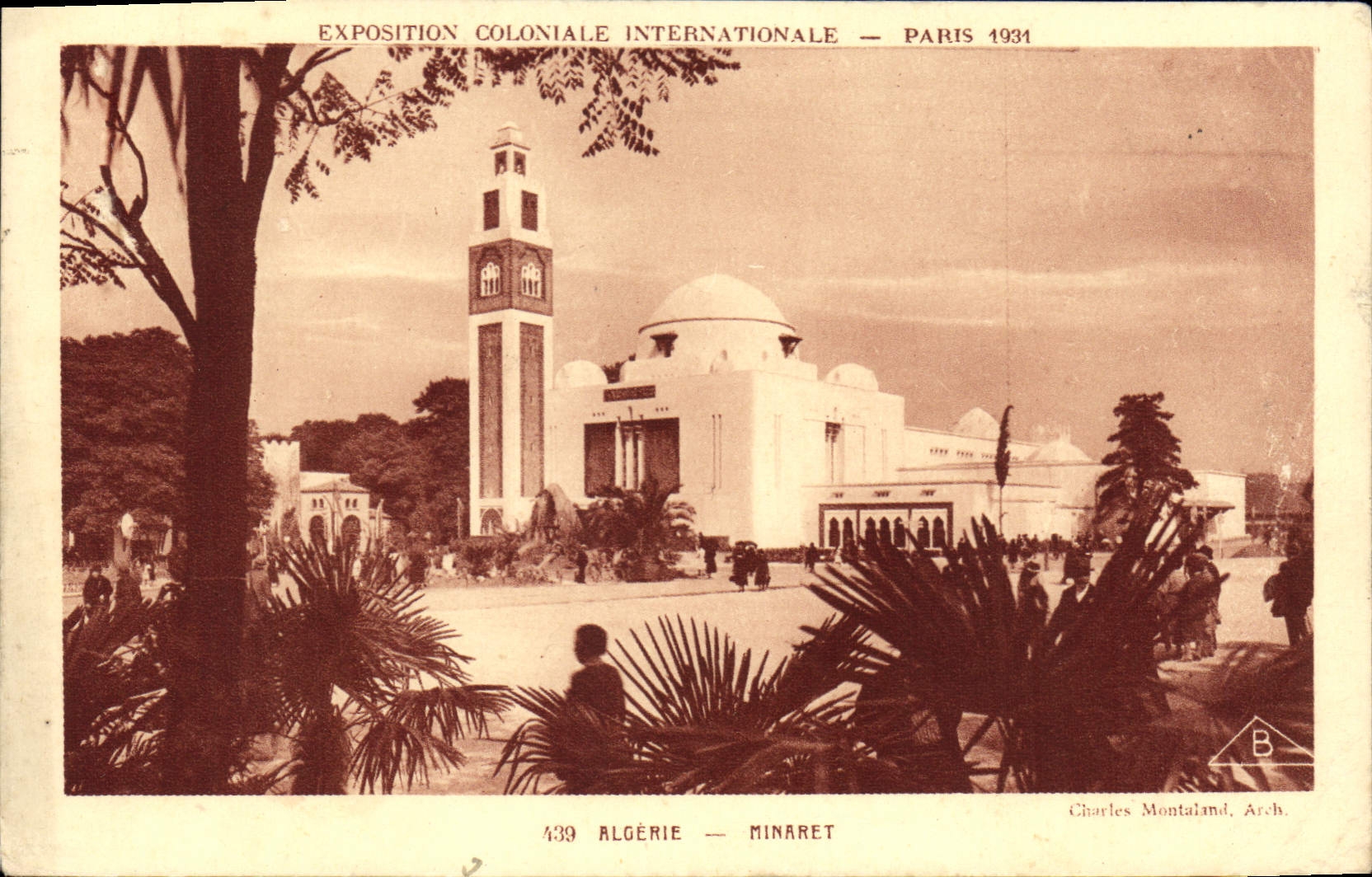 CPA Exposition coloniale internationale Paris 1931 Algerie Minaret