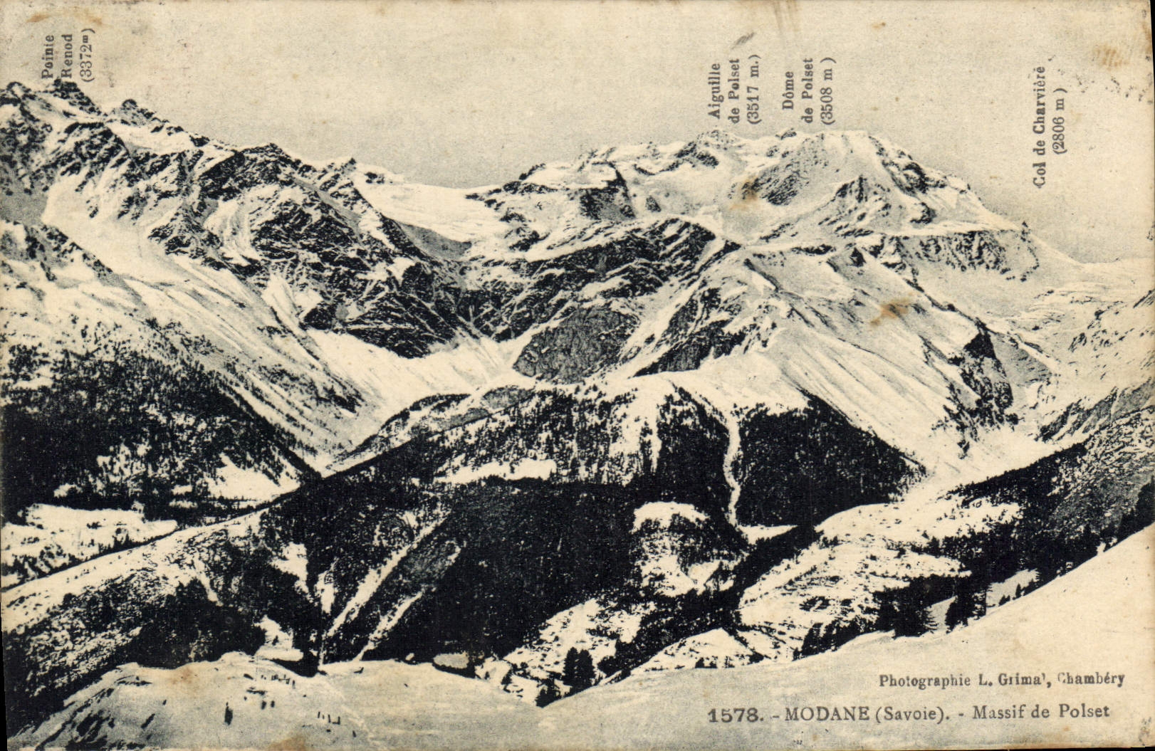 CPA Modane Savoie Massif de Polset 