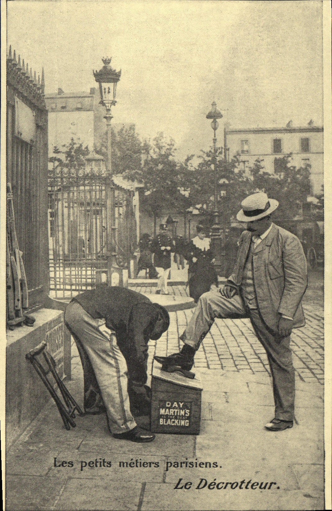 REPRO petits metiers parisiens Le Decrotteur 