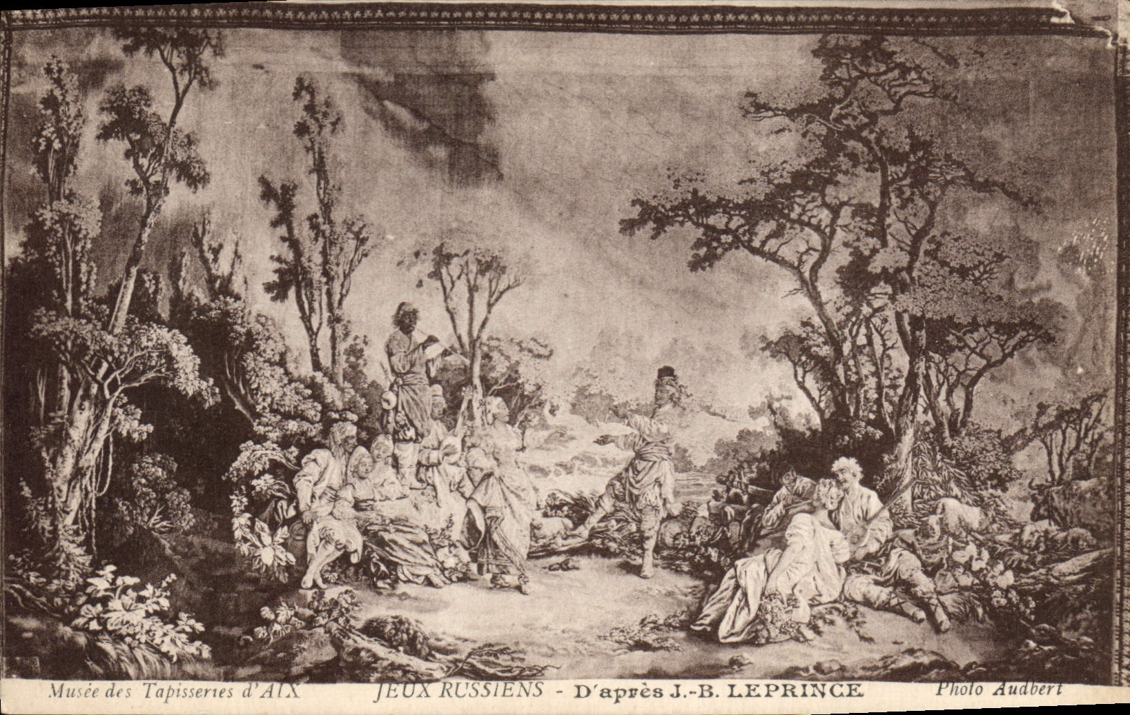 CPA Musee des Tapisseries d'Aix Jeux Russiens D'apres J B Leprince