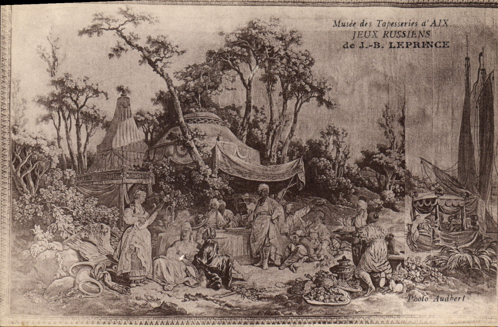 CPA Musee des Tapisseries d'Aix Jeux Russiens de J B Leprince 
