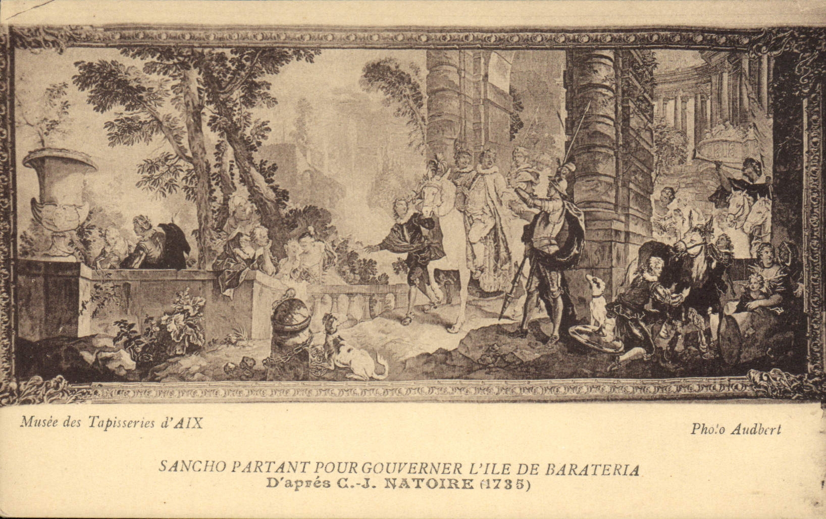CPA Musee des Tapisseries d'Aix Sancho partant pour gouverner L'ile de Barateria 
