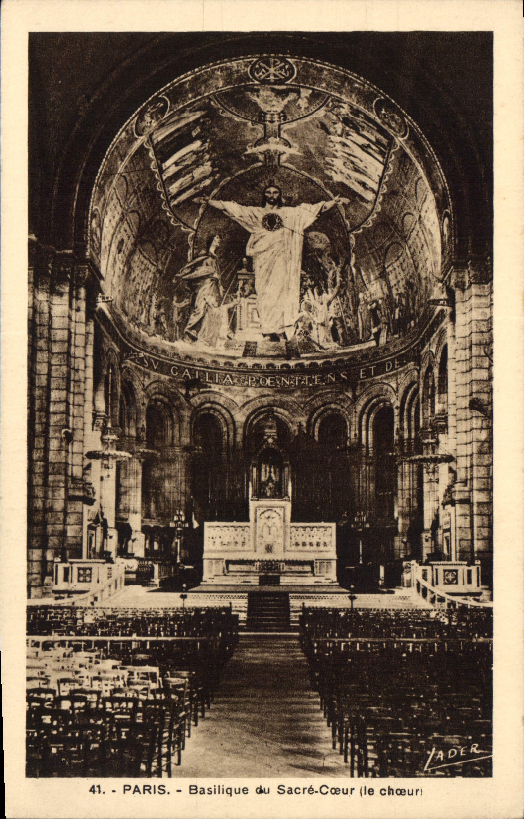 CPA Paris la Basilique du Sacre Coeur le Choeur