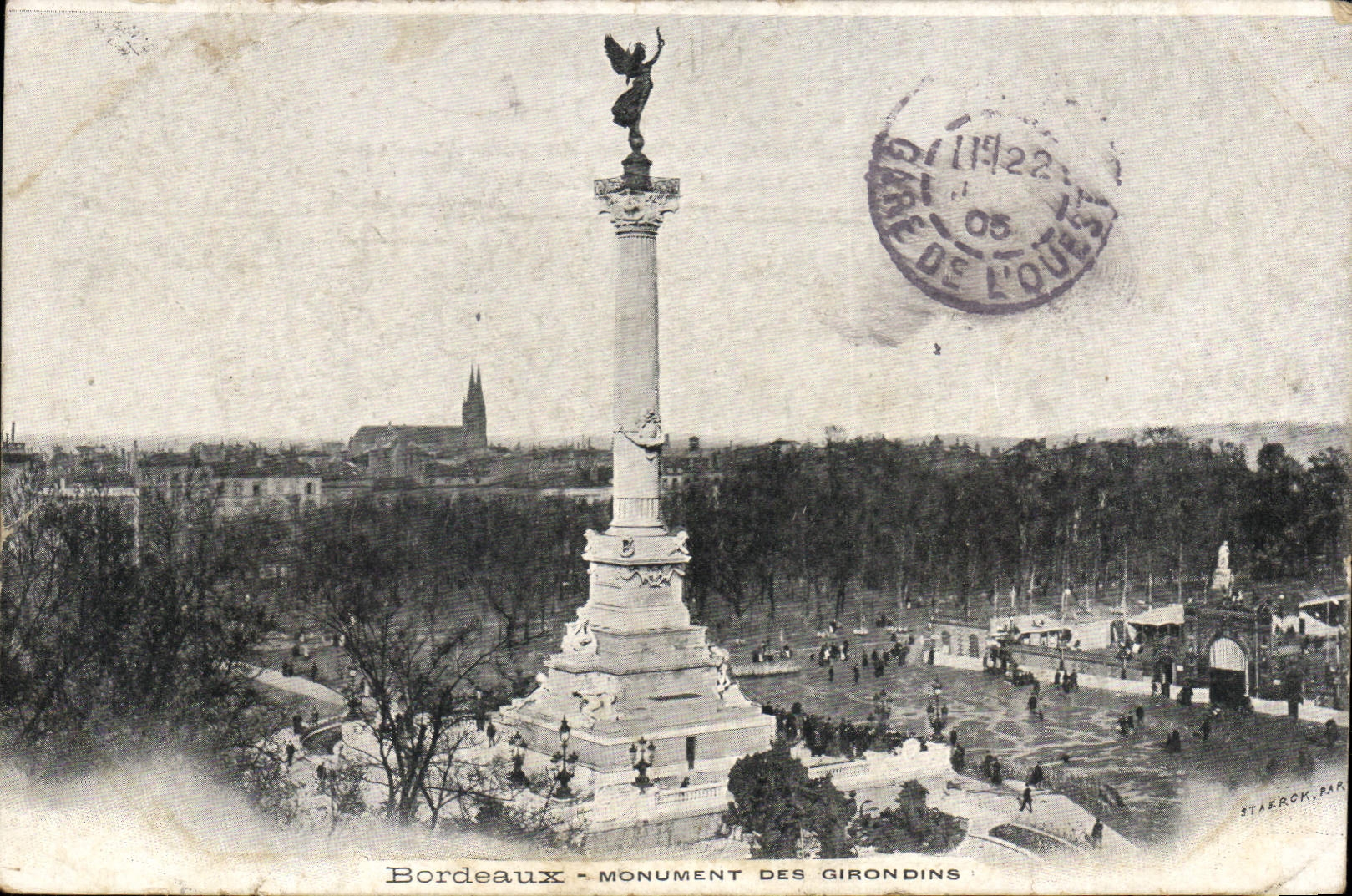 CPA Bordeaux Monument des Girondins 