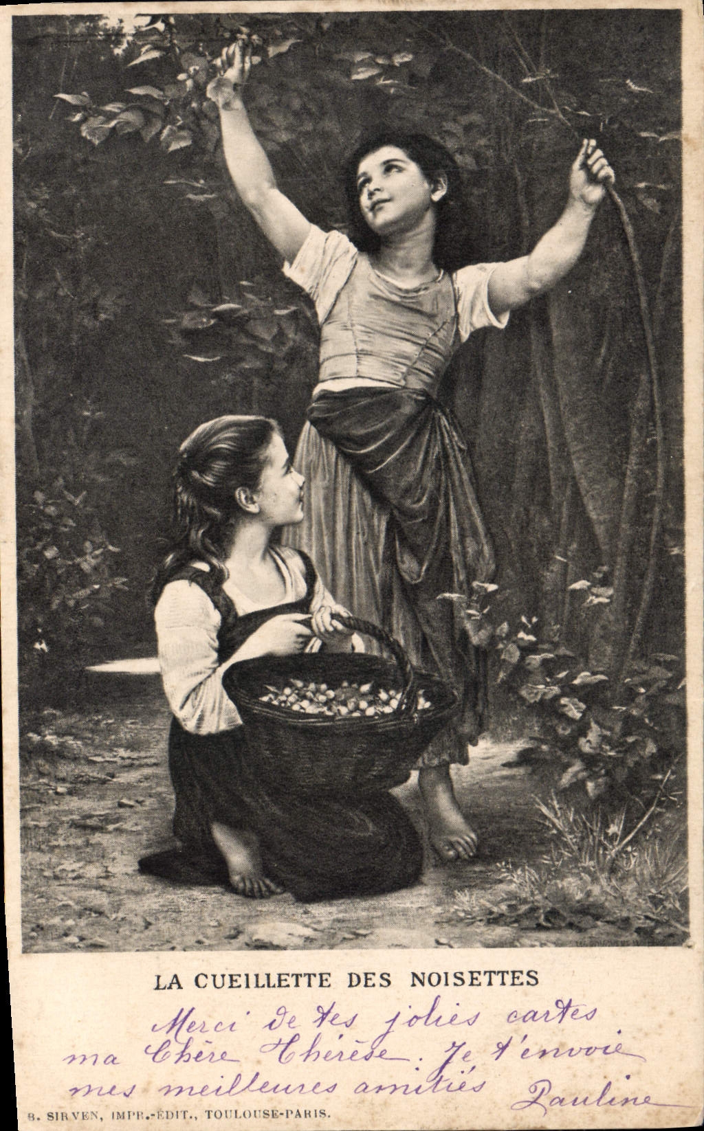 CPA La cueillette des Noisettes 