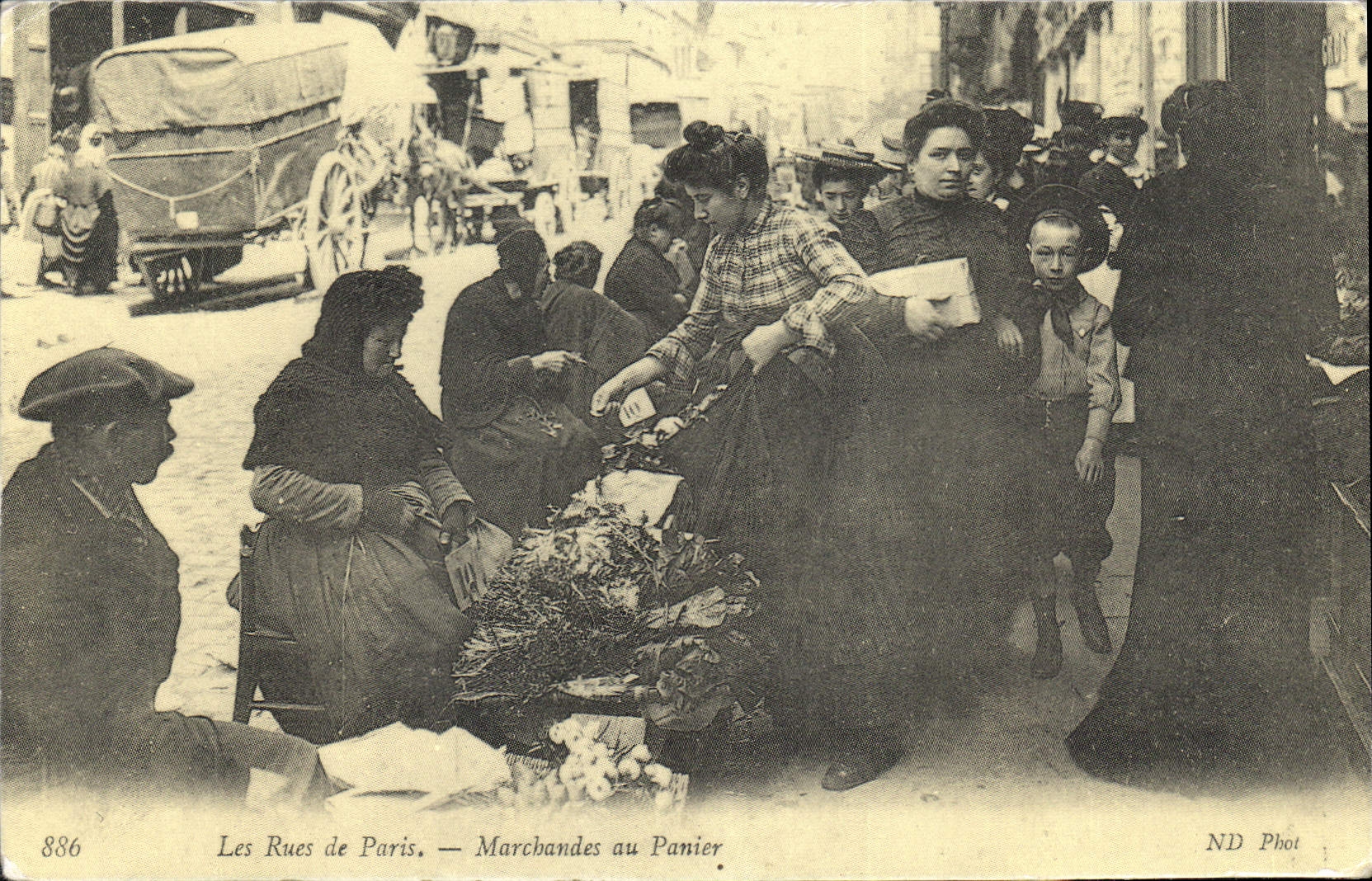 REPRO Les Rues de Paris Marchandes au Panier